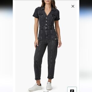 Paige Black Alexis barrell Jumpsuit Womens Size 10 New with tags